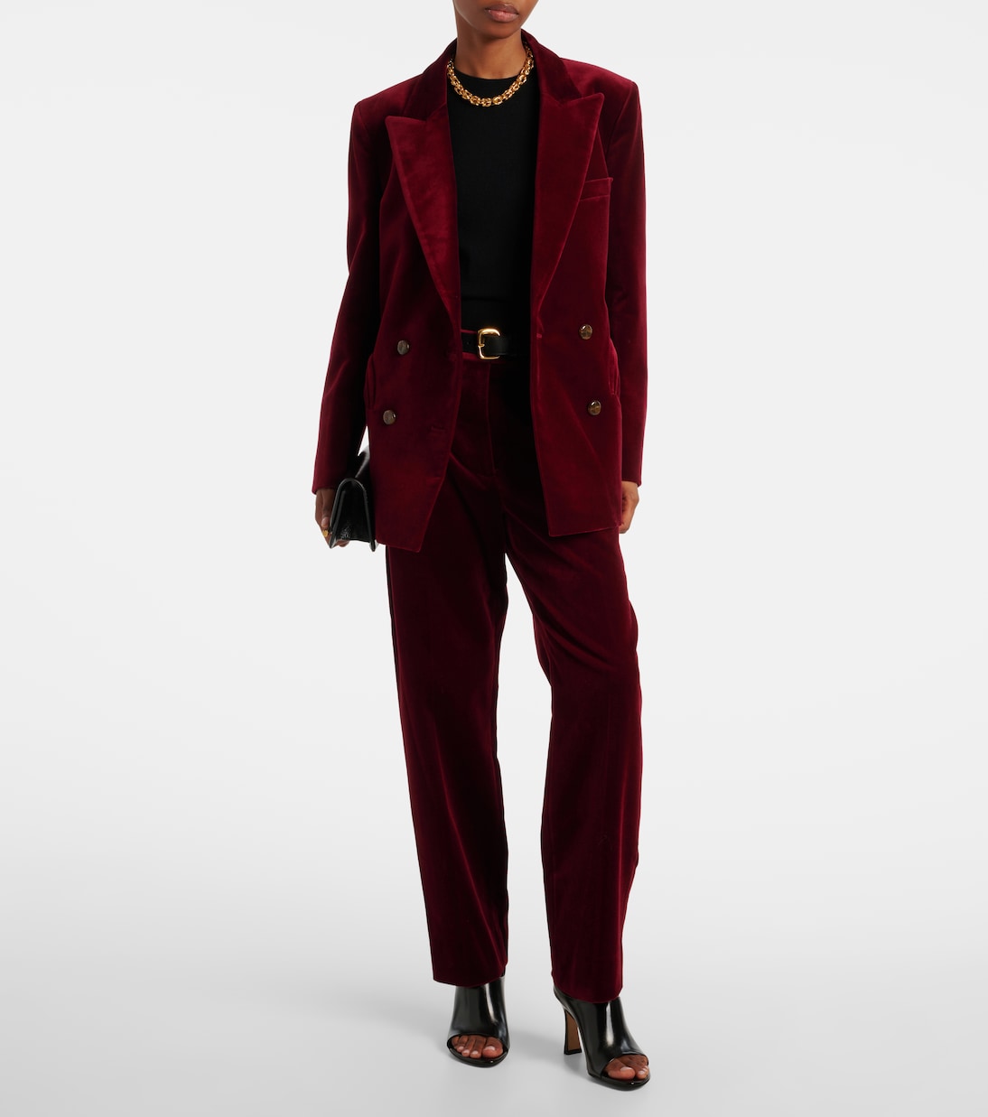 Everynight double-breasted cotton velvet blazer | Blazé Milano