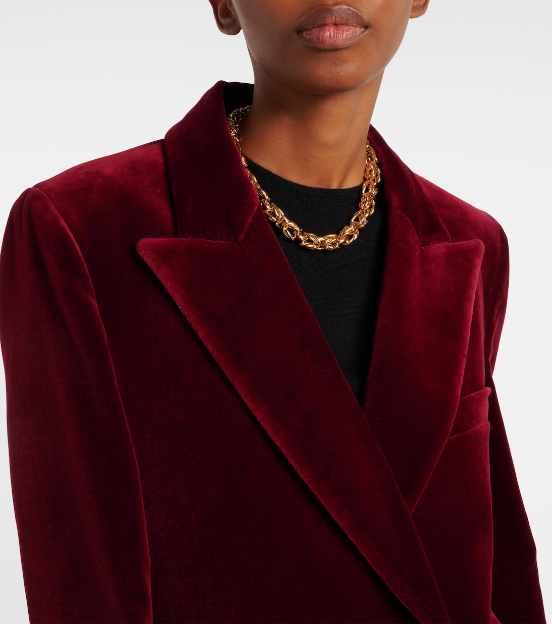 Everynight double-breasted cotton velvet blazer | Blazé Milano