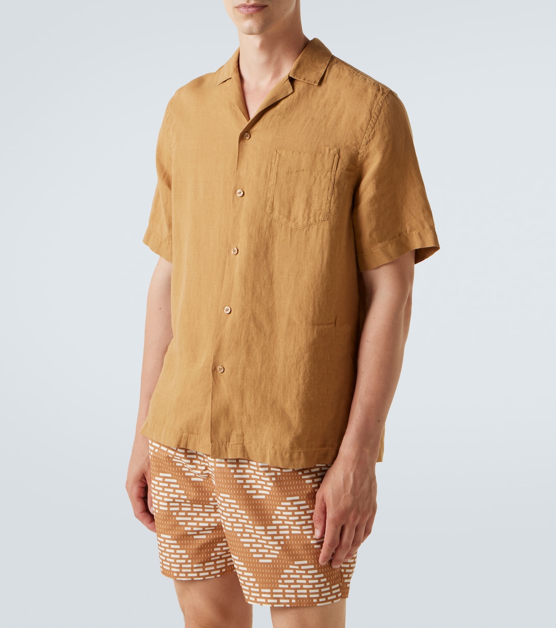 Camisa bowling Angelo de lino | Frescobol Carioca