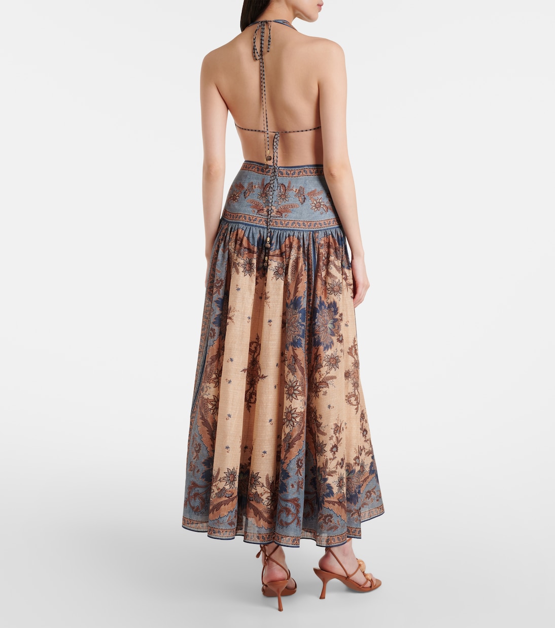 Vestido largo Ascension de algodón | Zimmermann