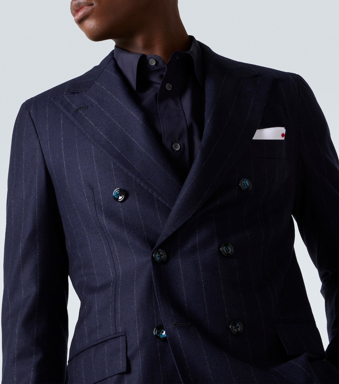 Striped wool and cashmere suit | Kiton