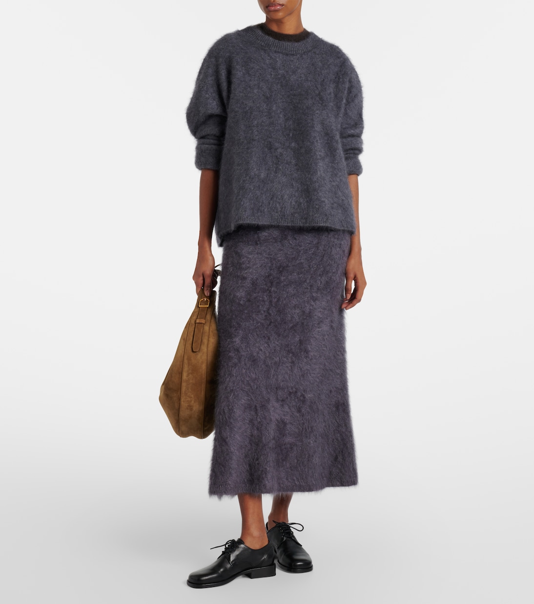 Asta cashmere midi skirt | Lisa Yang