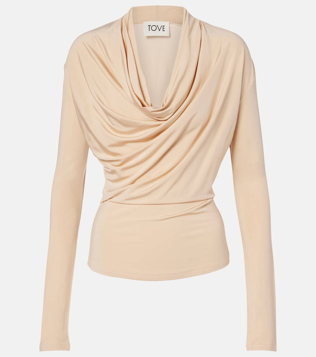 Fina draped jersey top | Tove