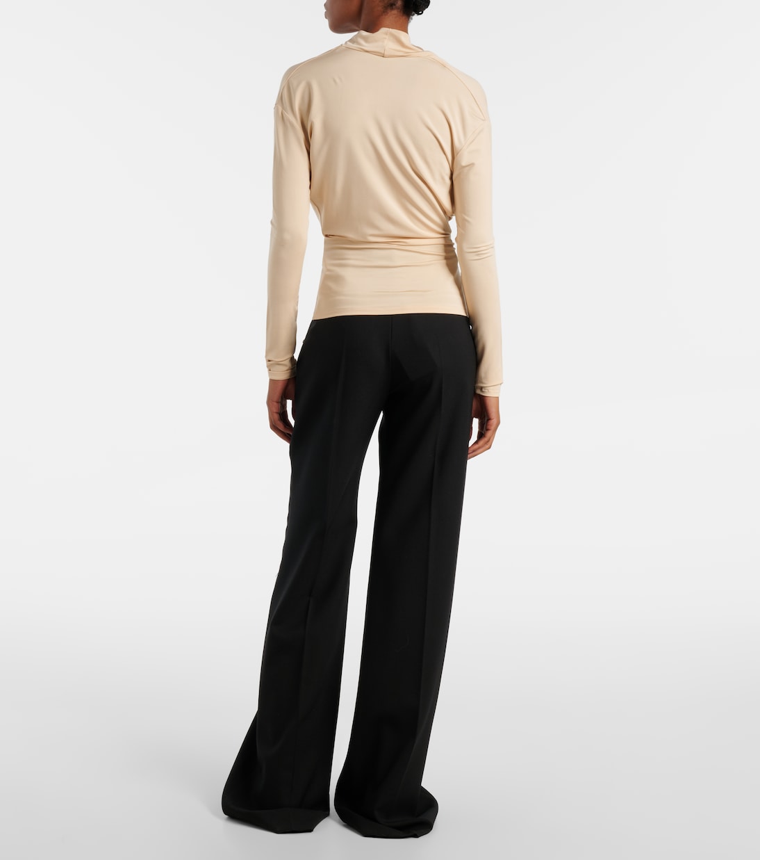 Fina draped jersey top | Tove