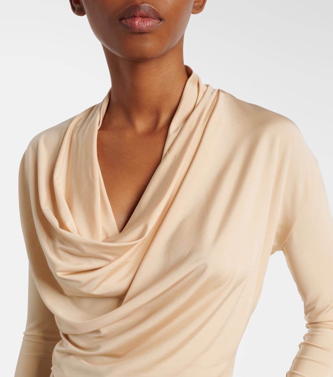 Fina draped jersey top | Tove