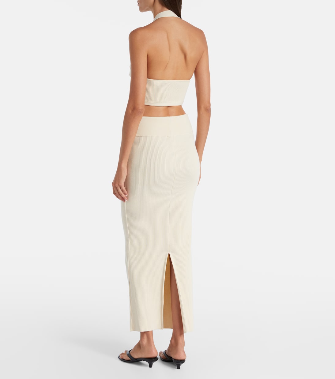 Top cropped in maglia di cotone | Wardrobe.NYC