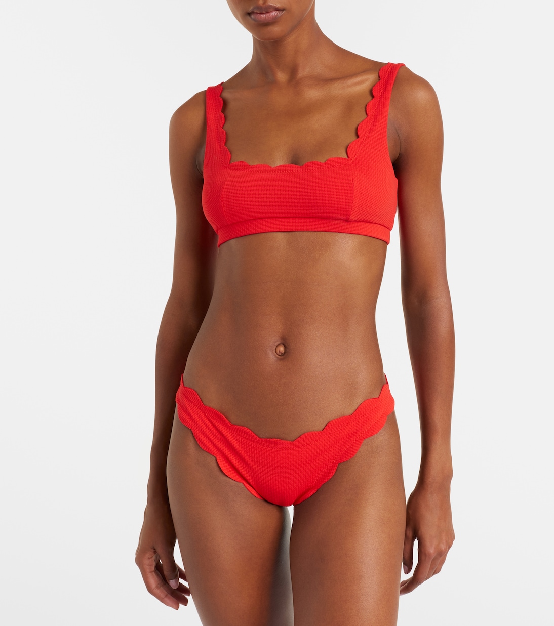 Mini Palm Springs scalloped bikini top | Marysia