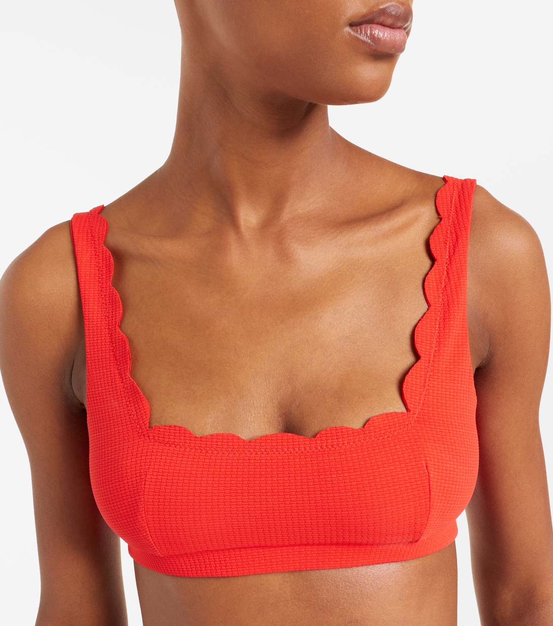 Mini Palm Springs scalloped bikini top | Marysia