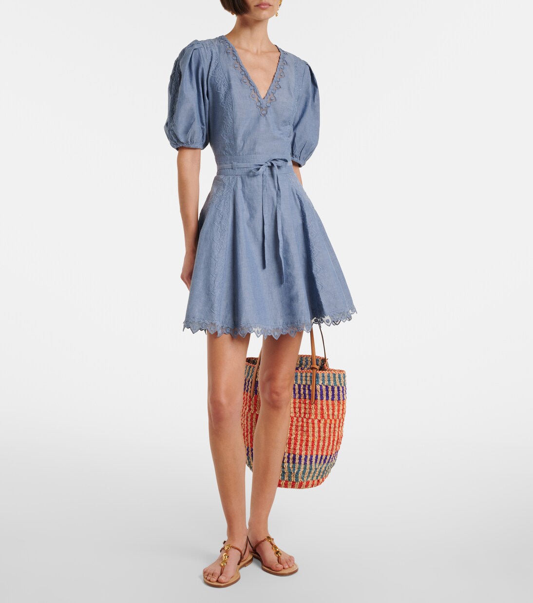 Camila lace-trimmed cotton minidress | Ulla Johnson