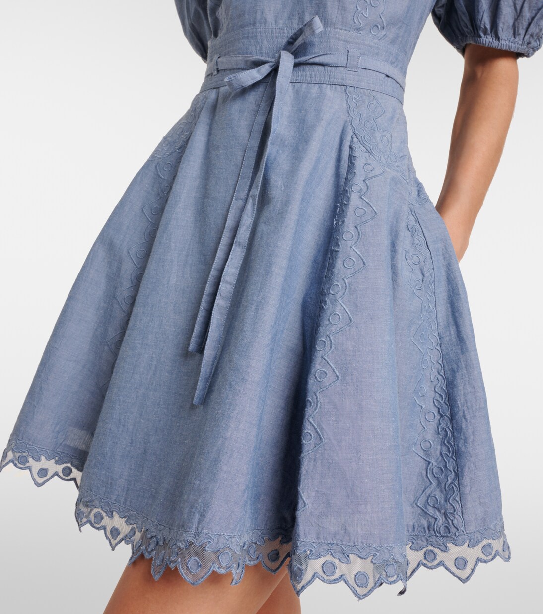 Camila lace-trimmed cotton minidress | Ulla Johnson