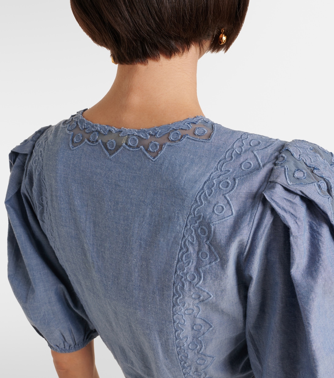 Camila lace-trimmed cotton minidress | Ulla Johnson