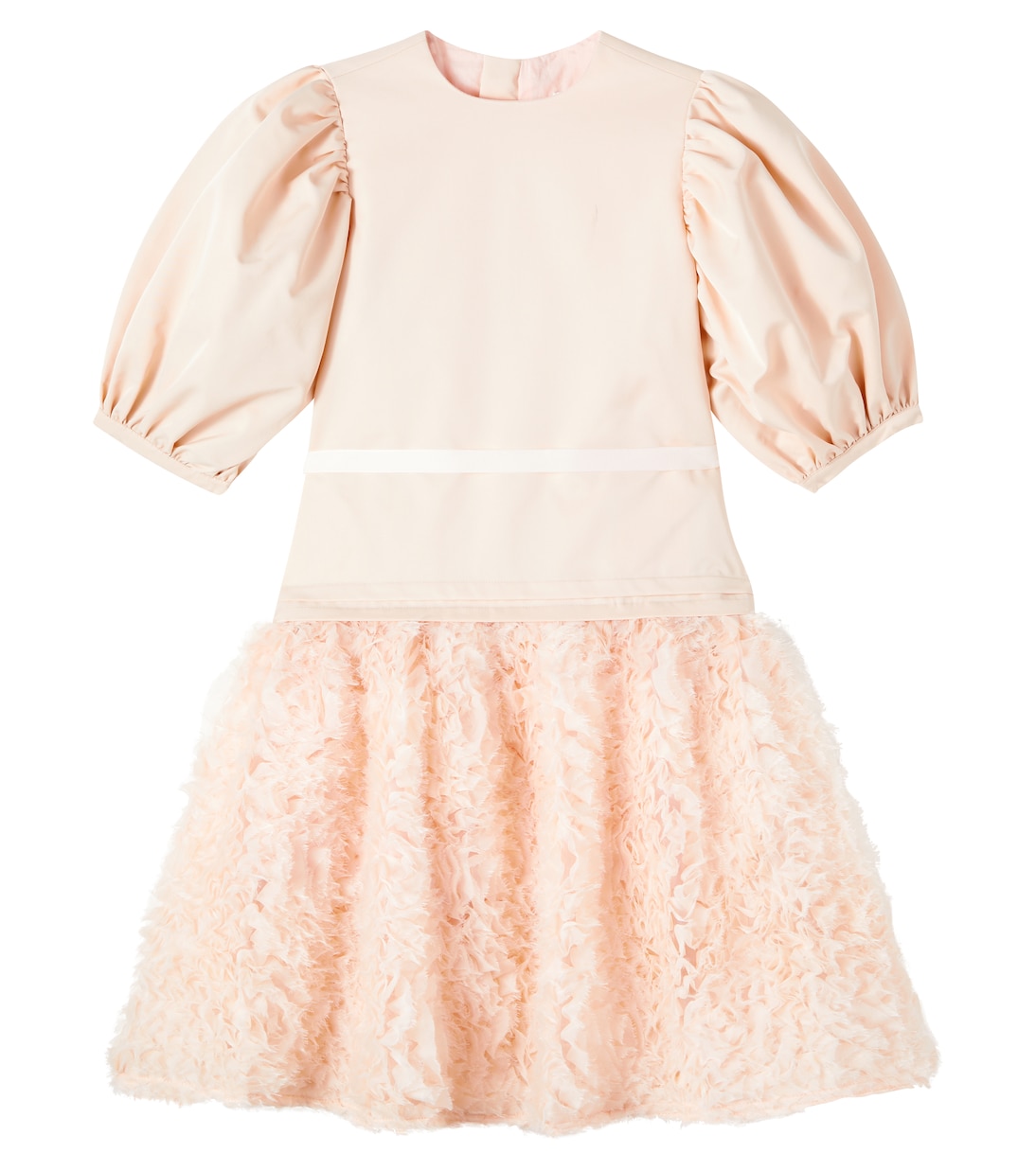 Gabie bow-detail ruffled dress | C'era Una Volta
