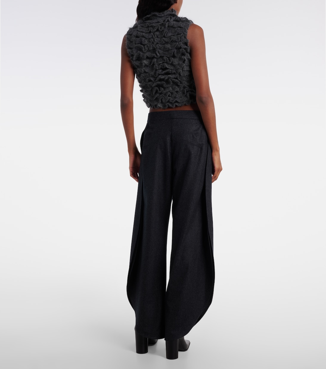 Pantalon barrel en laine | Alaïa