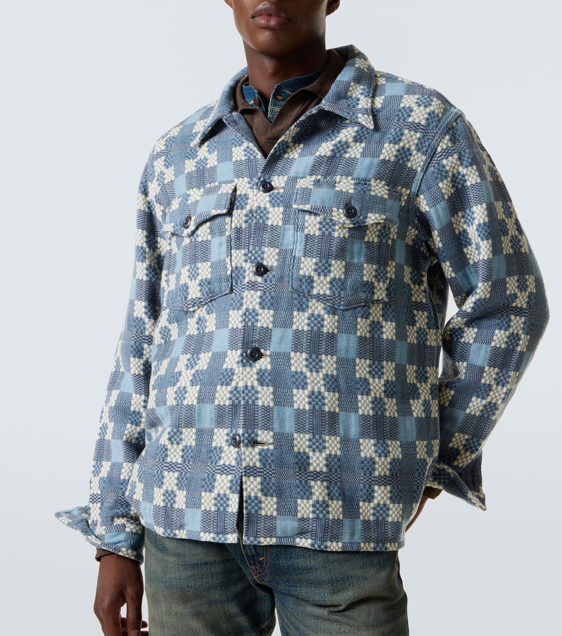 Checked cotton overshirt | RRL