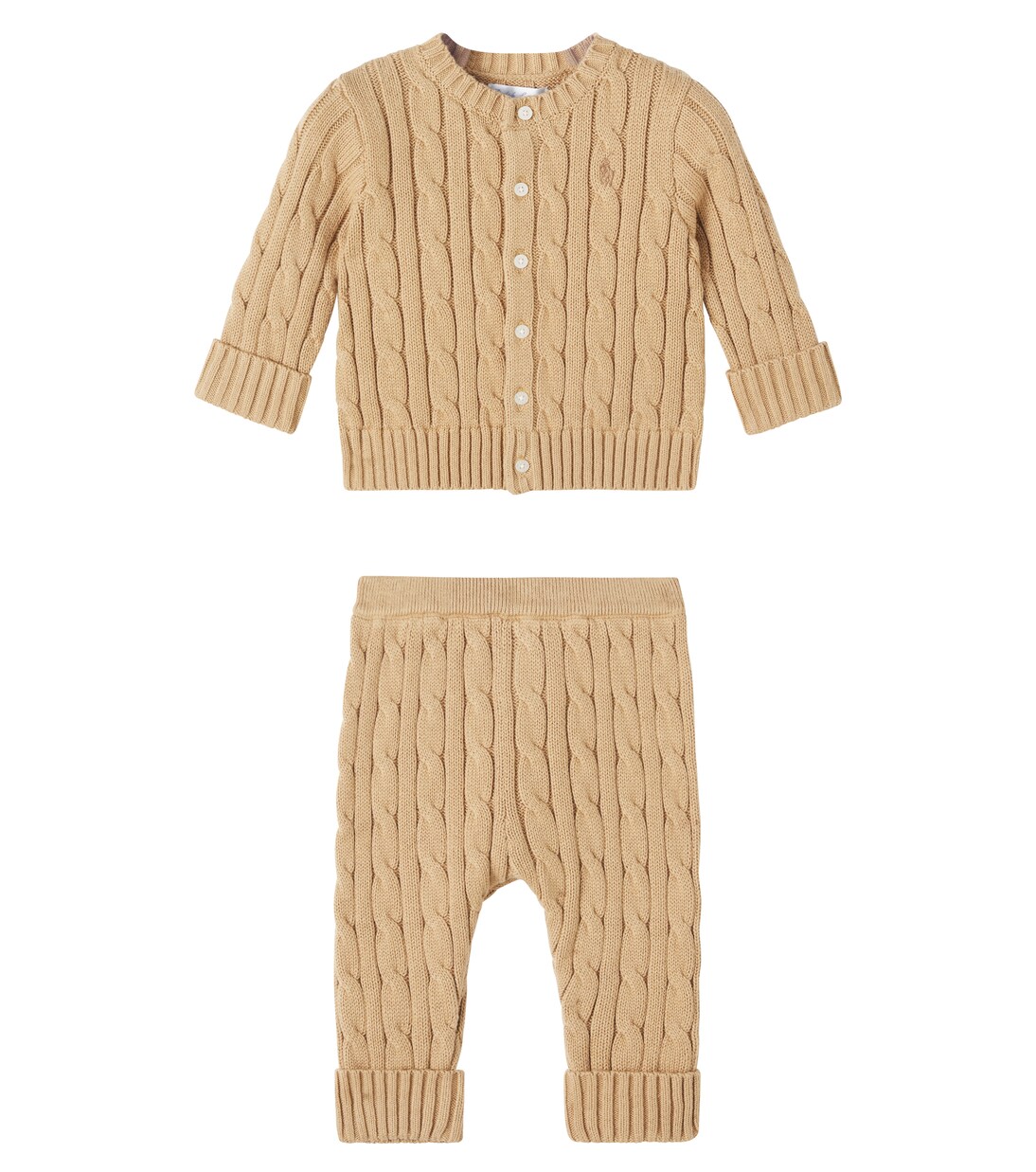 Baby cotton cardigan and pants set | Polo Ralph Lauren Kids