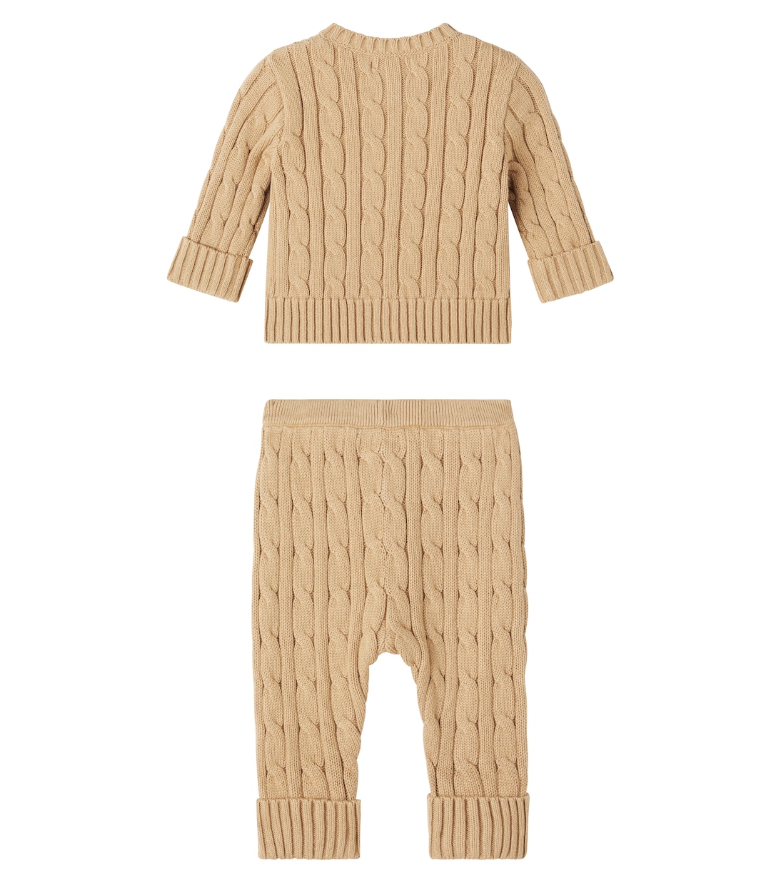 Baby cotton cardigan and pants set | Polo Ralph Lauren Kids
