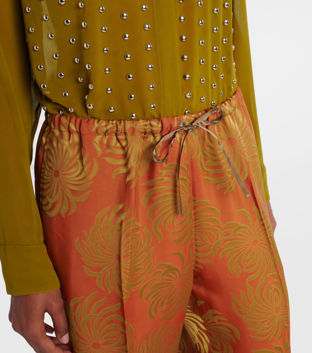 Printed wide-leg pants | Dries Van Noten