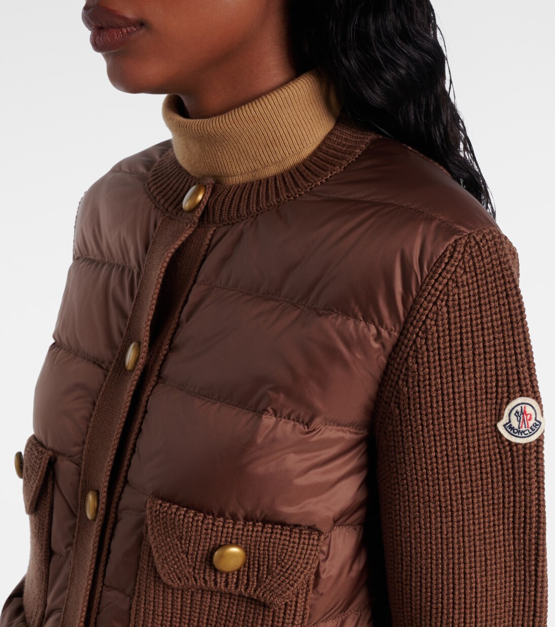 Daunenjacke mit Wolle | Moncler