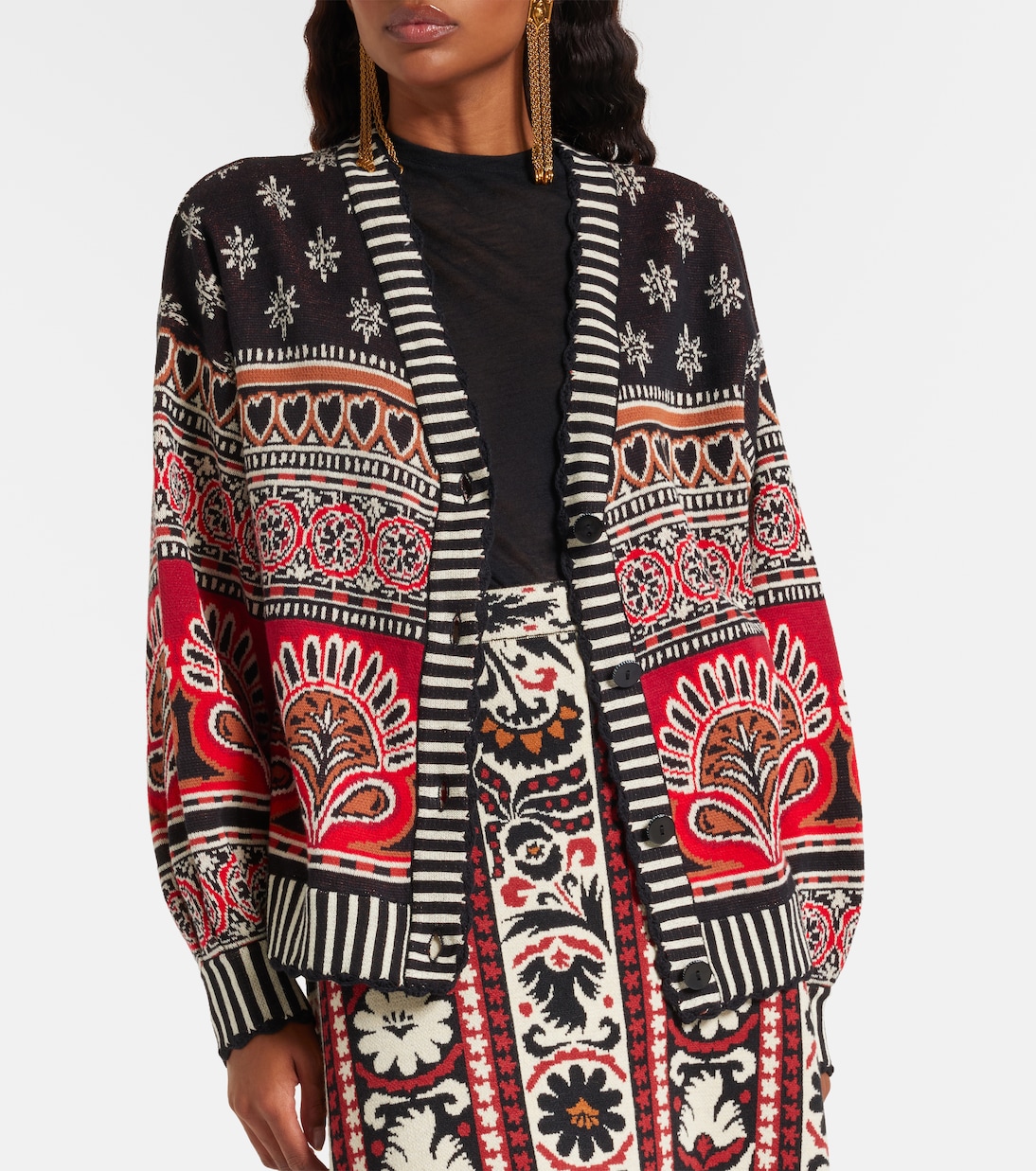 Cardigan Coconut Grove en jacquard de coton | Farm Rio