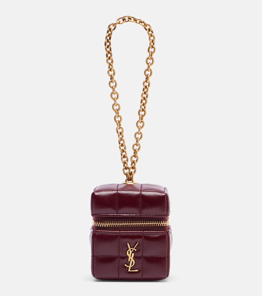 Cassandre Mini leather pouch on chain | Saint Laurent