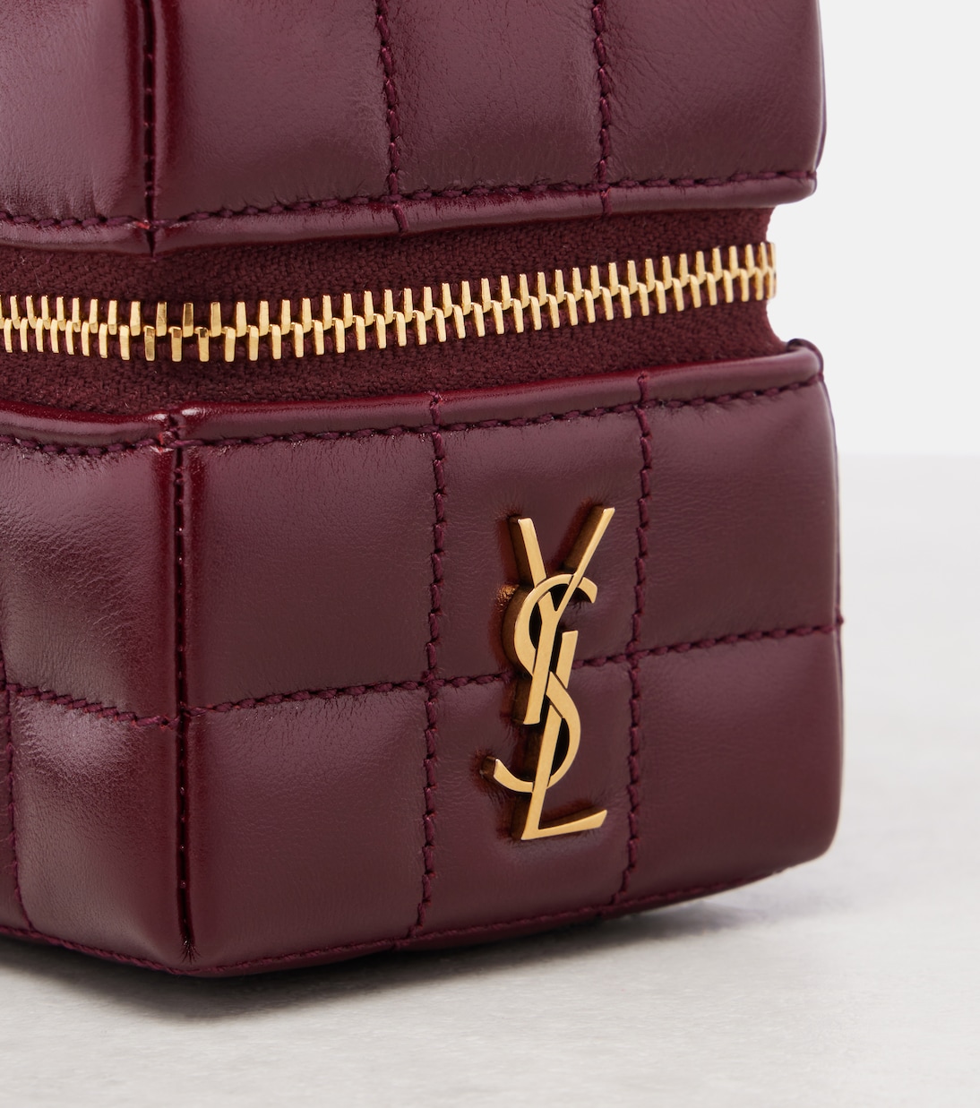 Cassandre Mini leather pouch on chain | Saint Laurent