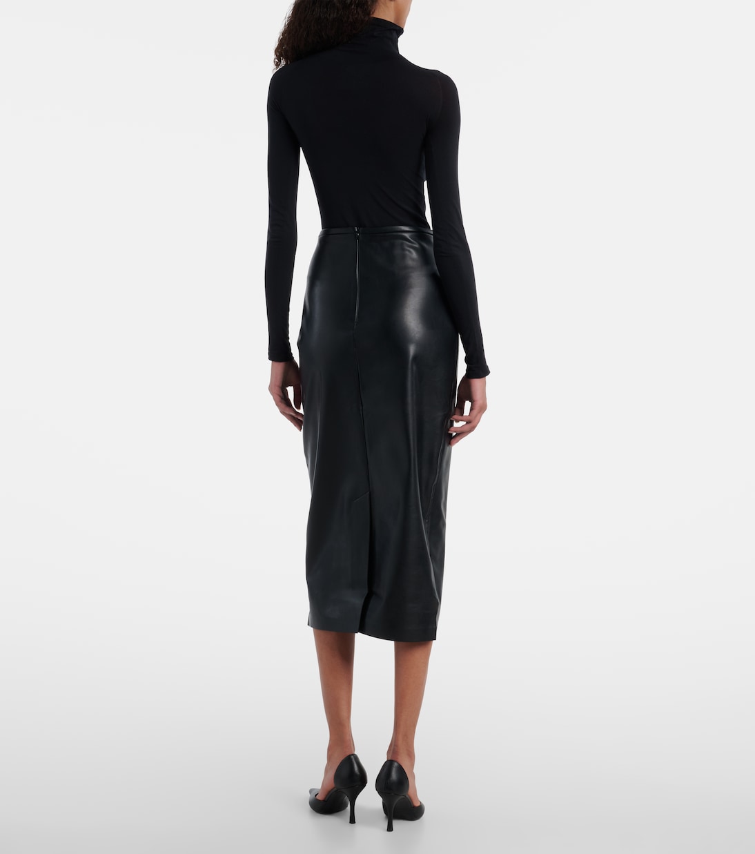 High-rise midi skirt | Norma Kamali