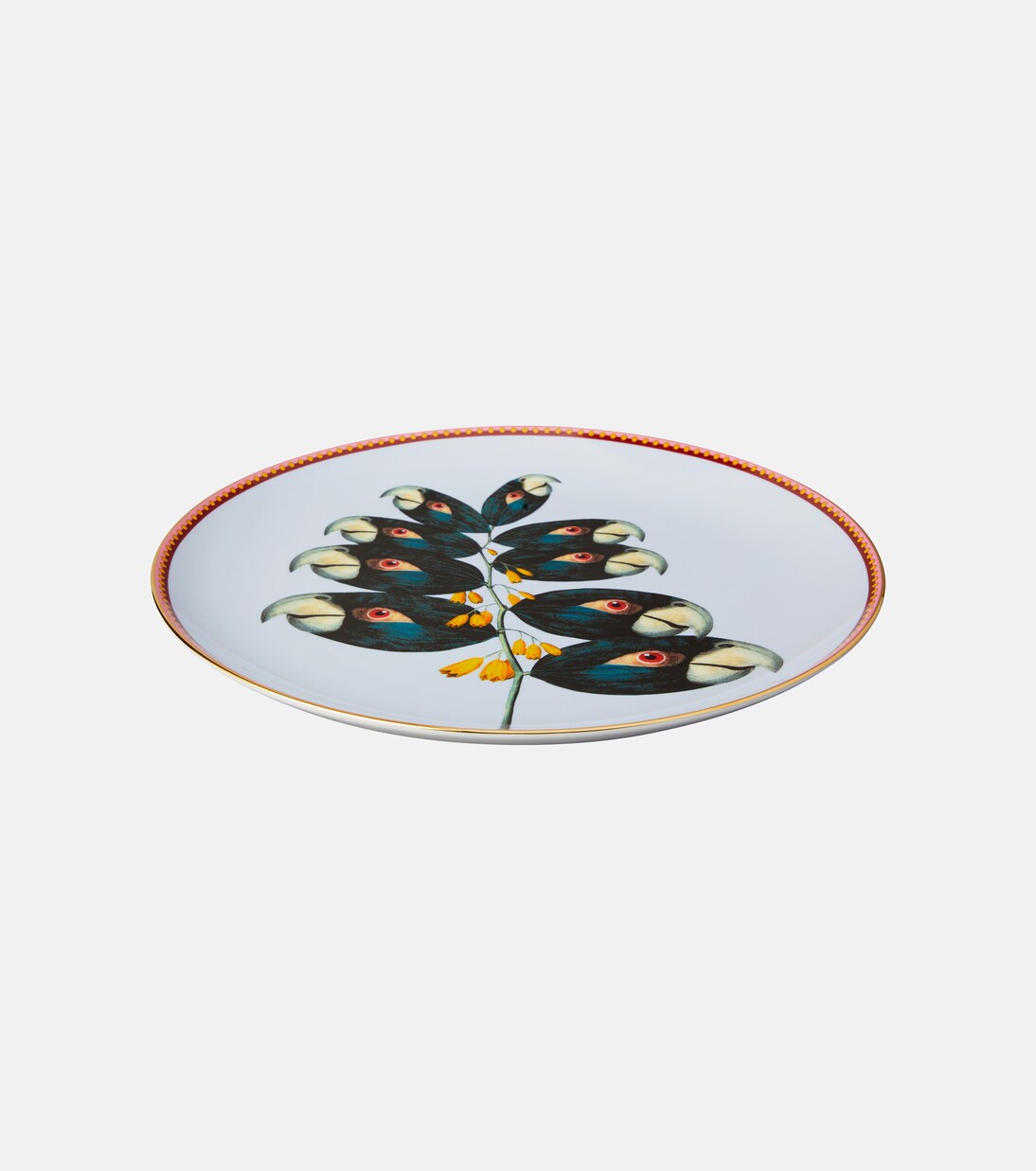 Parrotstem porcelain decorative plate | La DoubleJ