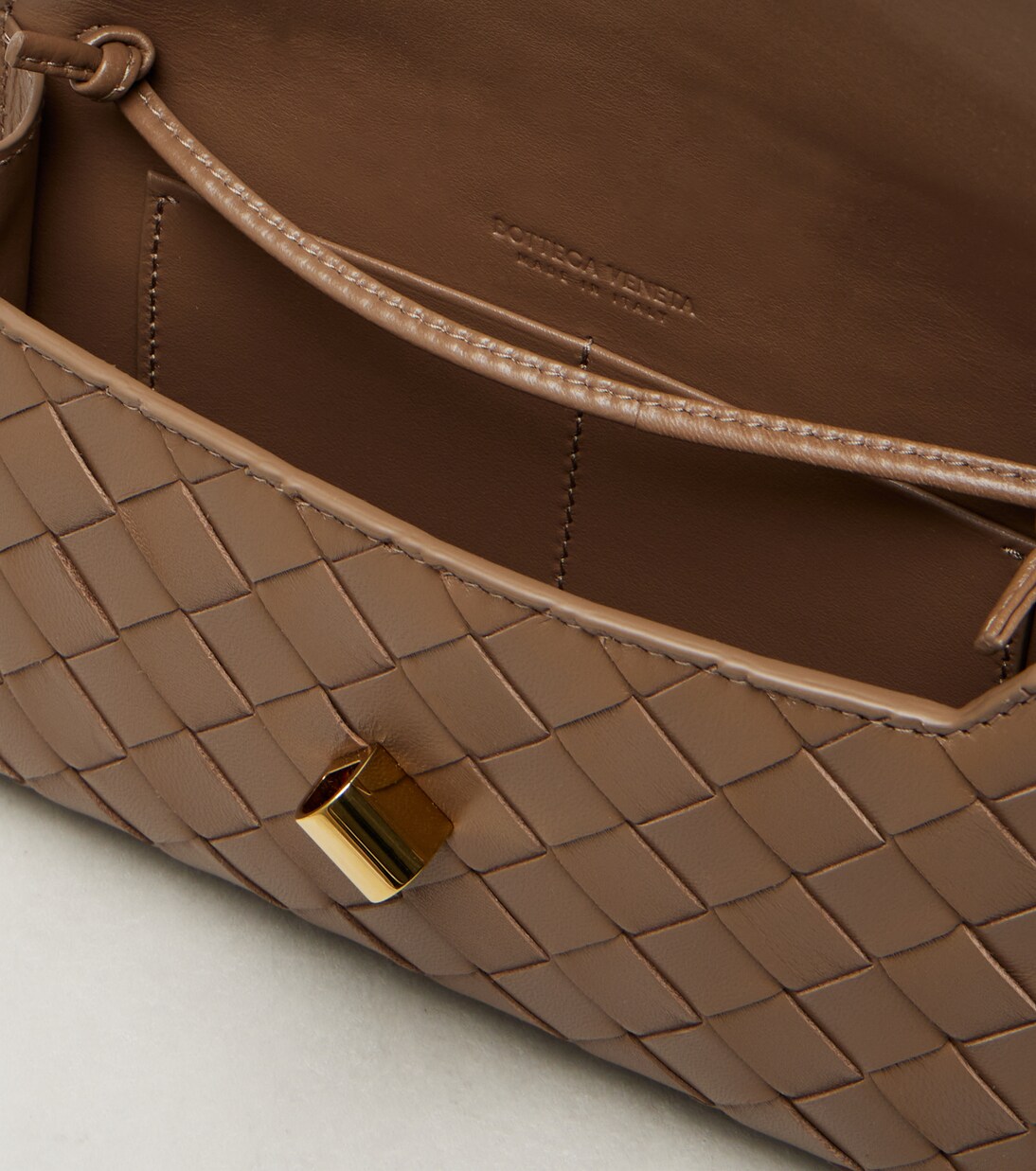 Andiamo Intrecciato leather crossbody bag | Bottega Veneta