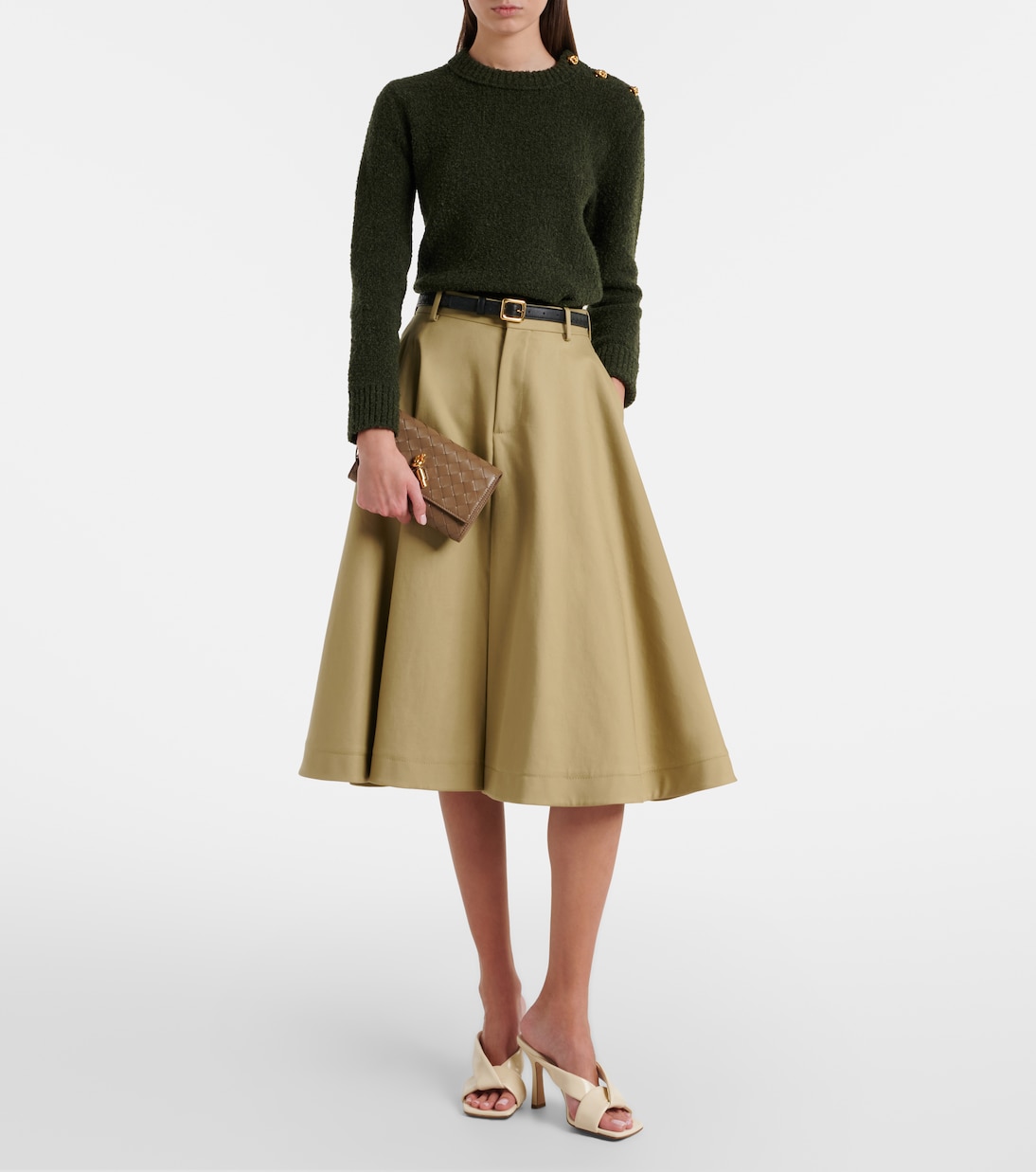 Andiamo Intrecciato leather crossbody bag | Bottega Veneta