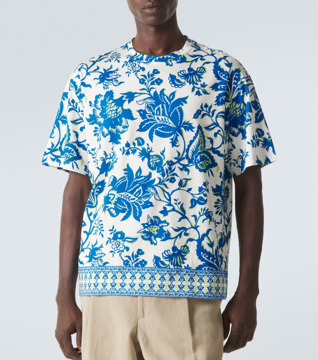 Floral cotton jersey T-shirt | Etro