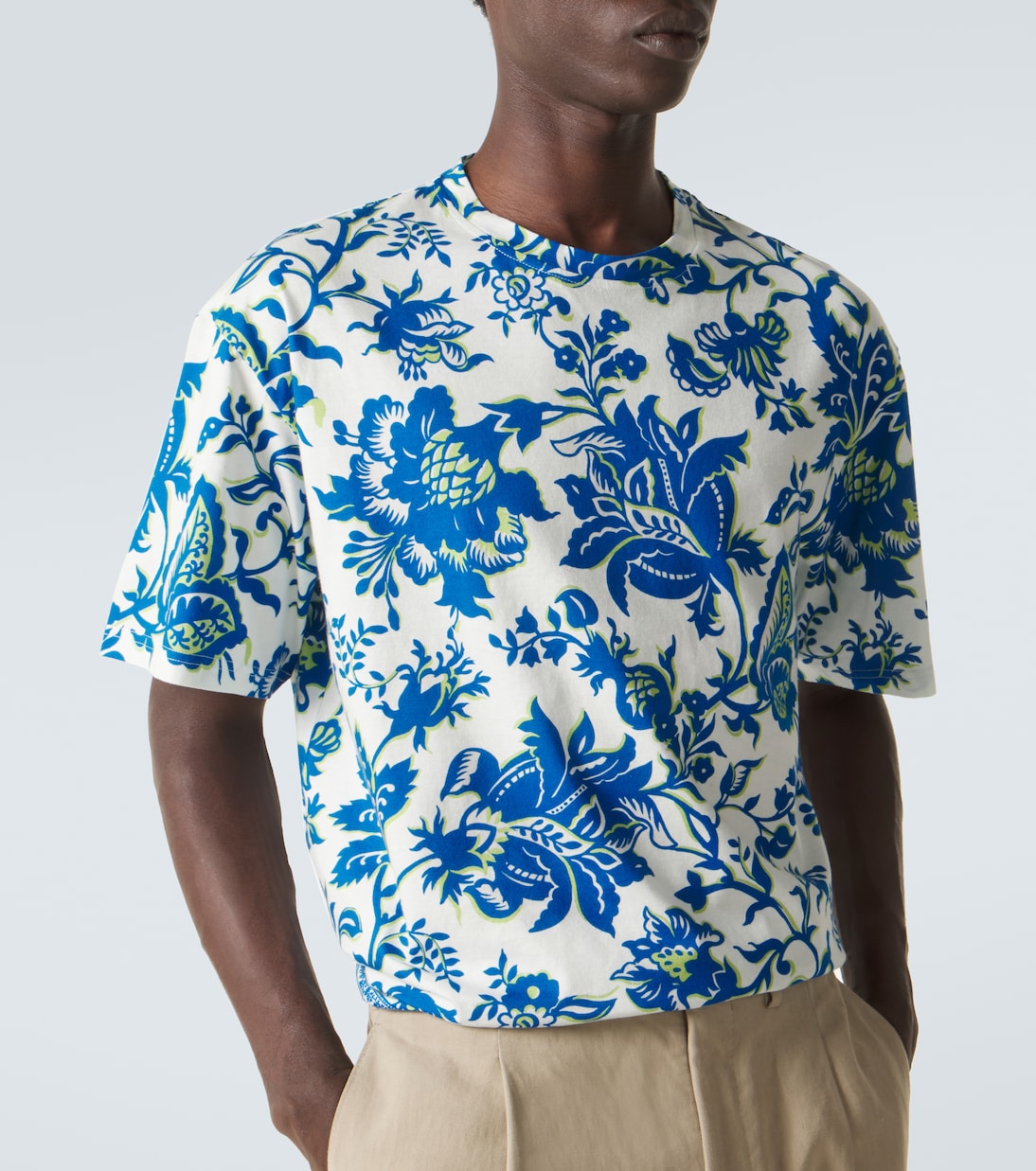 Floral cotton jersey T-shirt | Etro