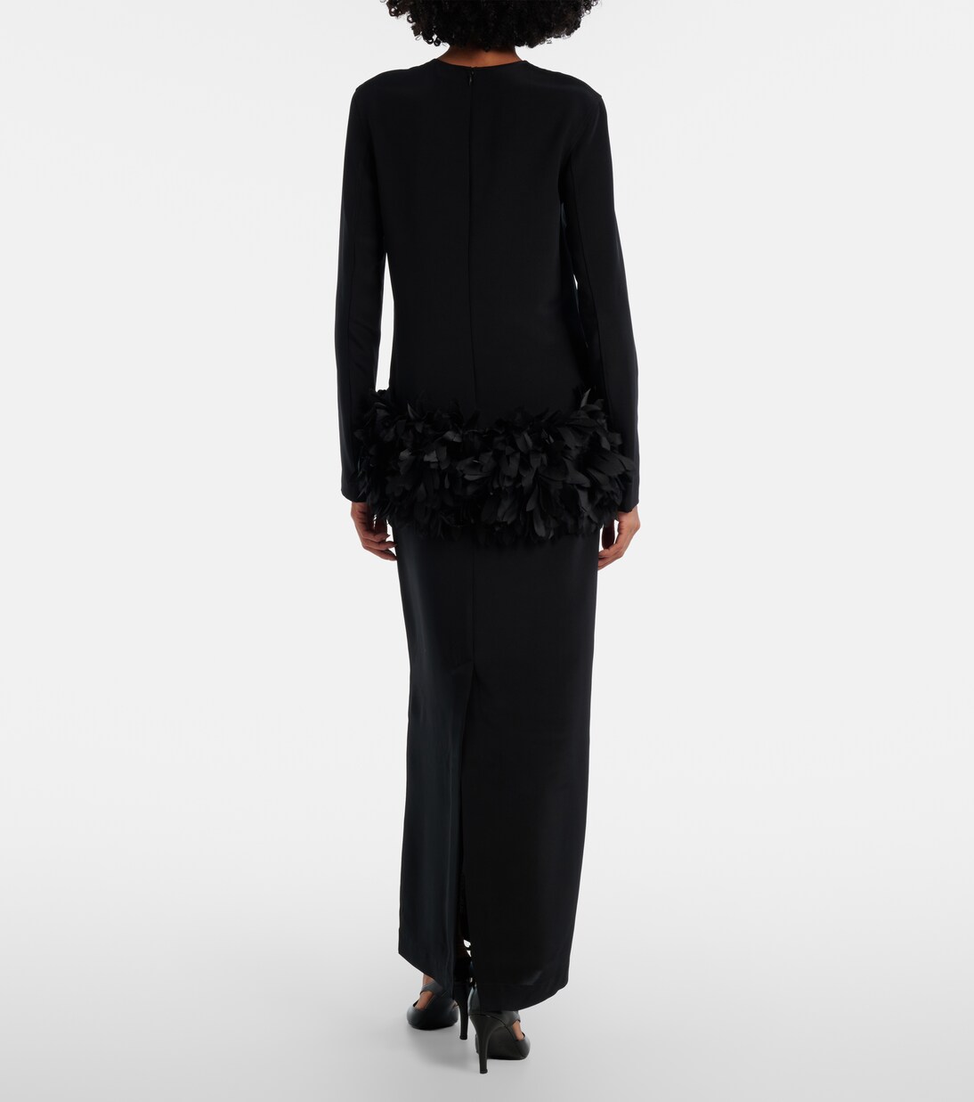 Robe longue Petal en soie | Toteme