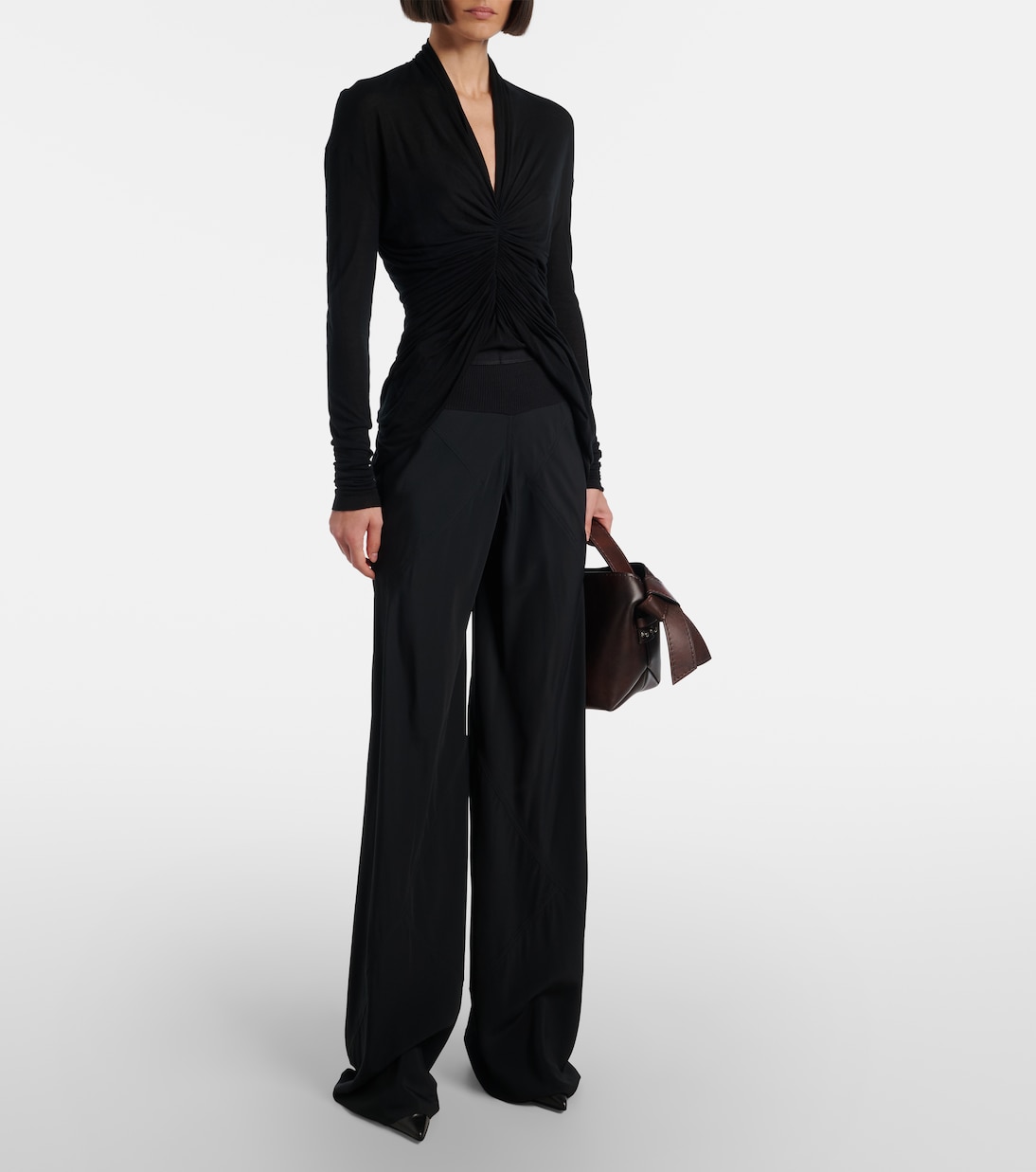 Pantalones anchos de satén | Rick Owens