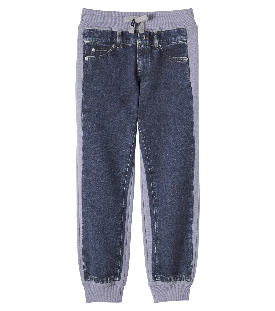 Printed cotton fleece sweatpants | Dolce&Gabbana Kids