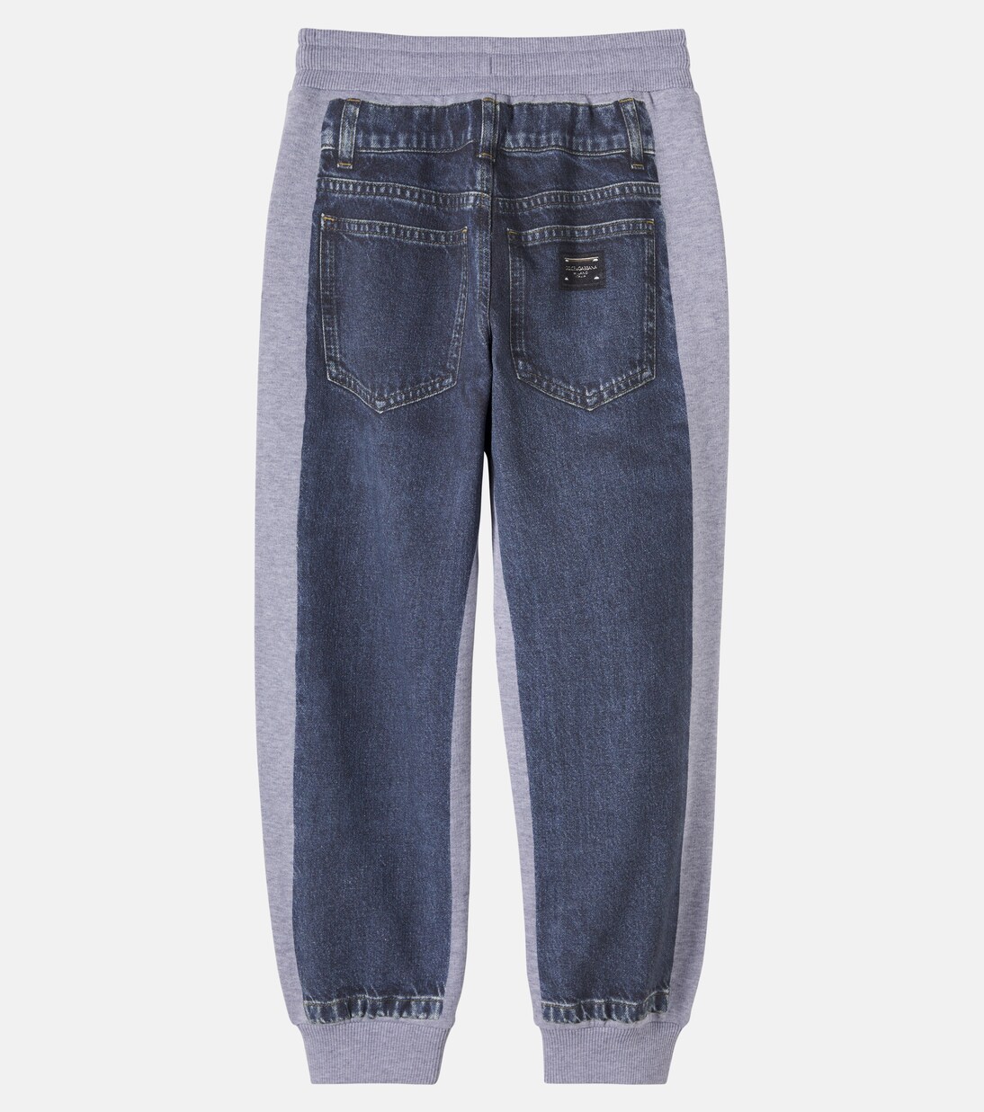 Printed cotton fleece sweatpants | Dolce&Gabbana Kids