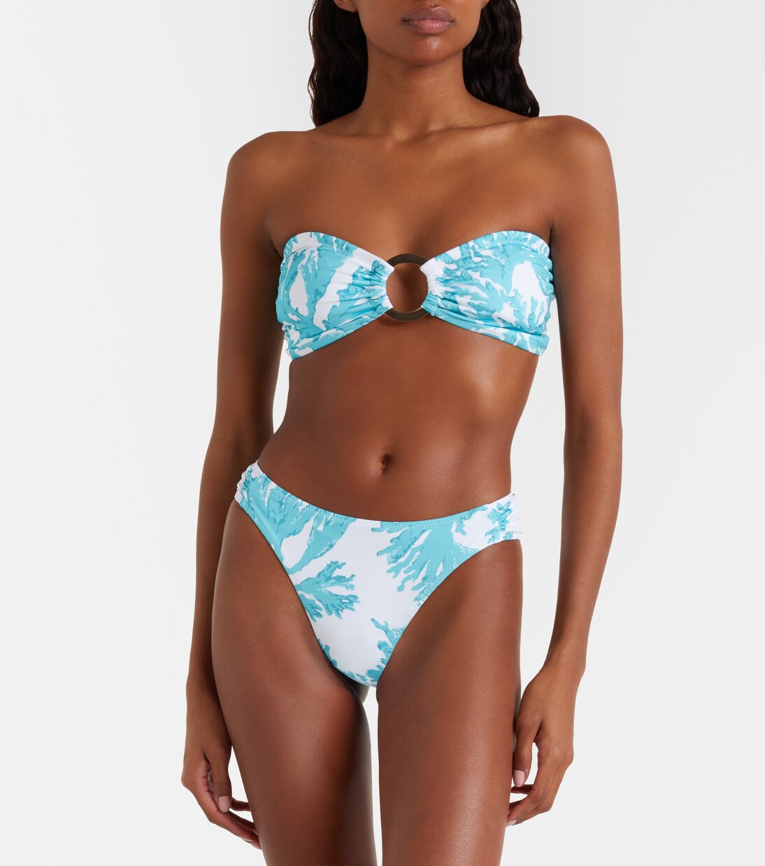 Top de bikini bandeau Carlotta estampado | Alexandra Miro