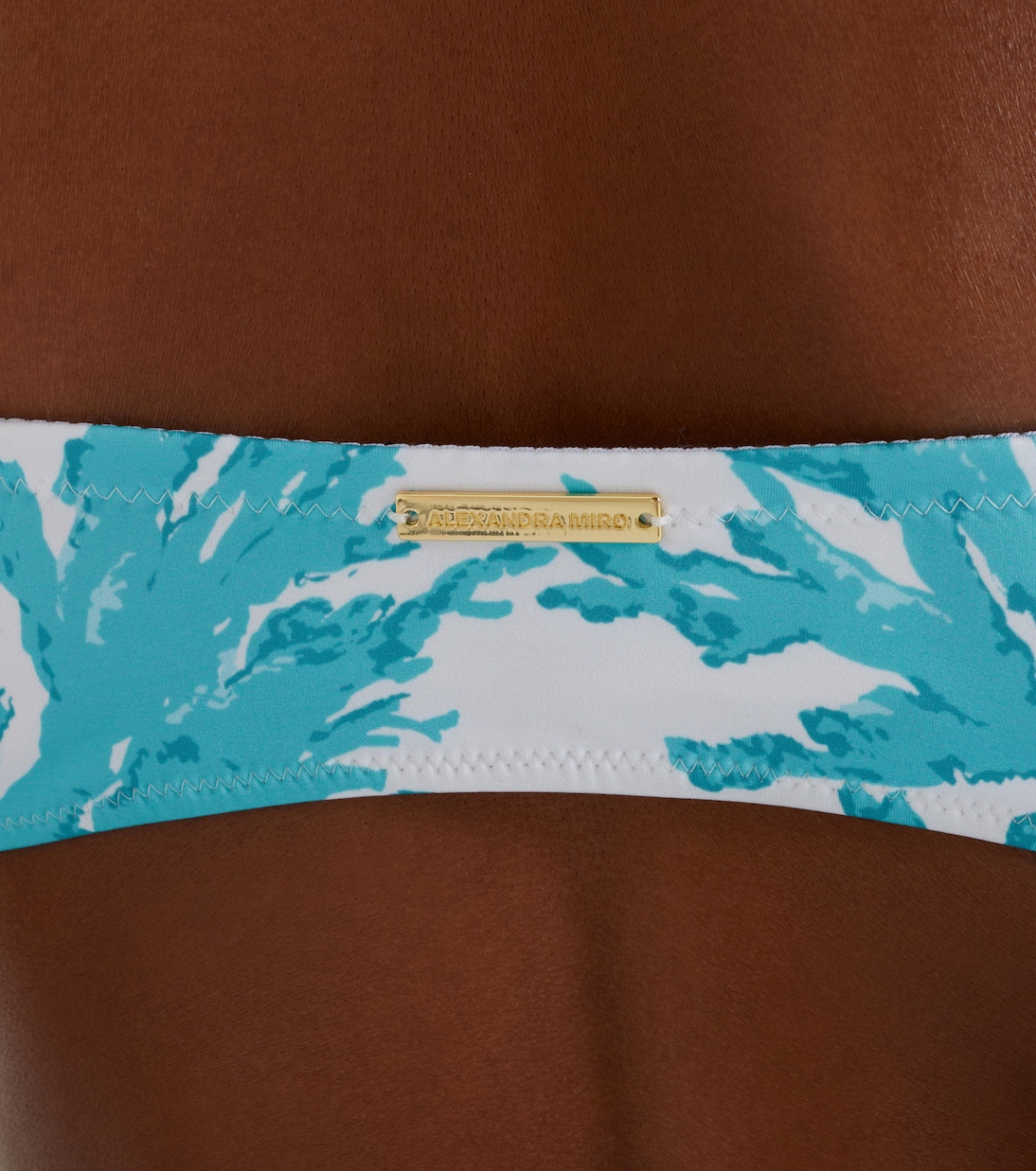 Top de bikini bandeau Carlotta estampado | Alexandra Miro