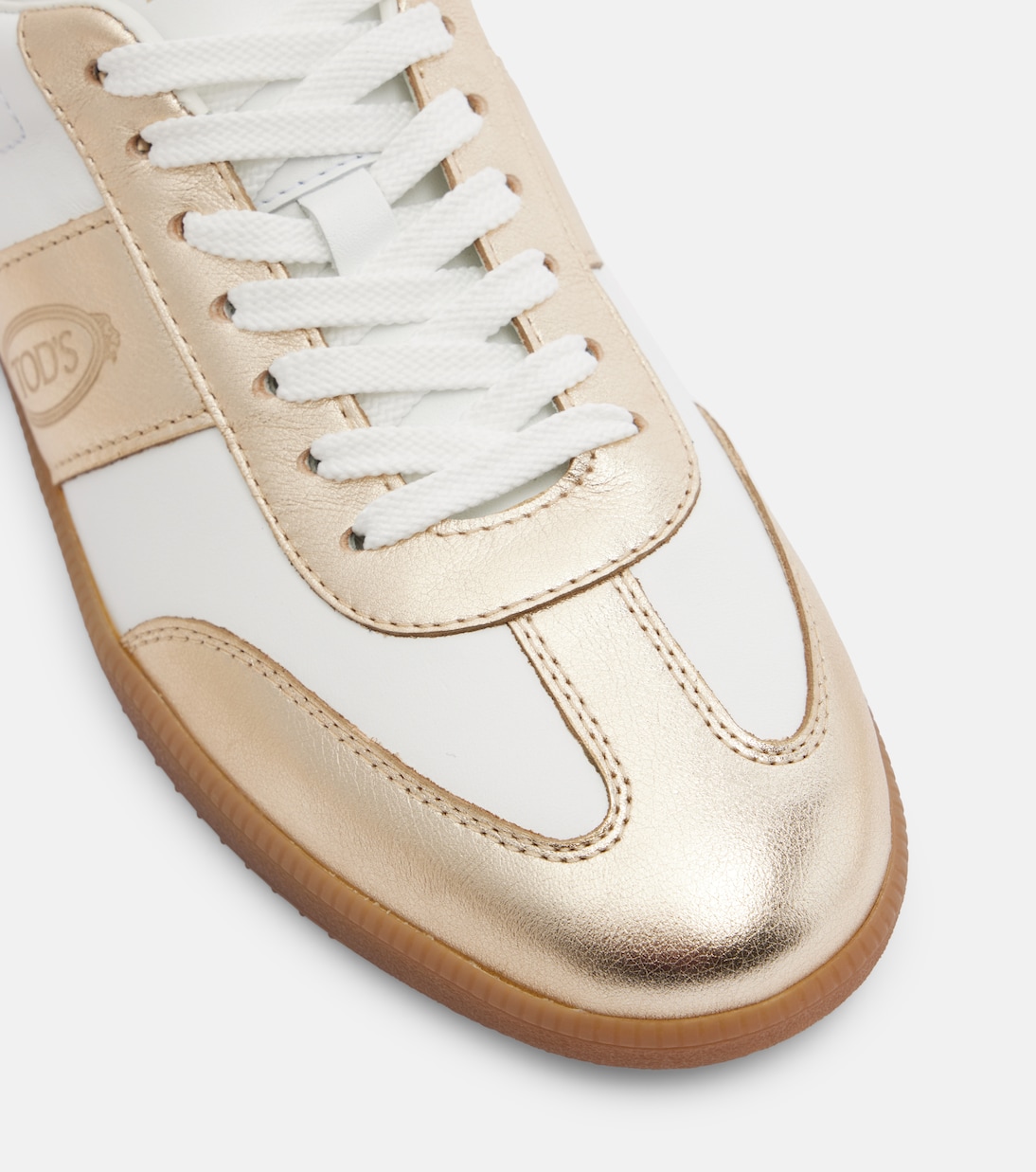 Metallic leather sneakers | Tod's