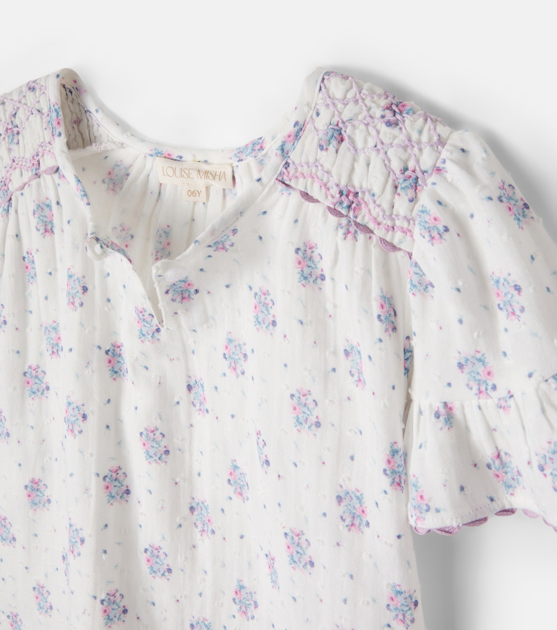 Feliza floral cotton gauze blouse | Louise Misha