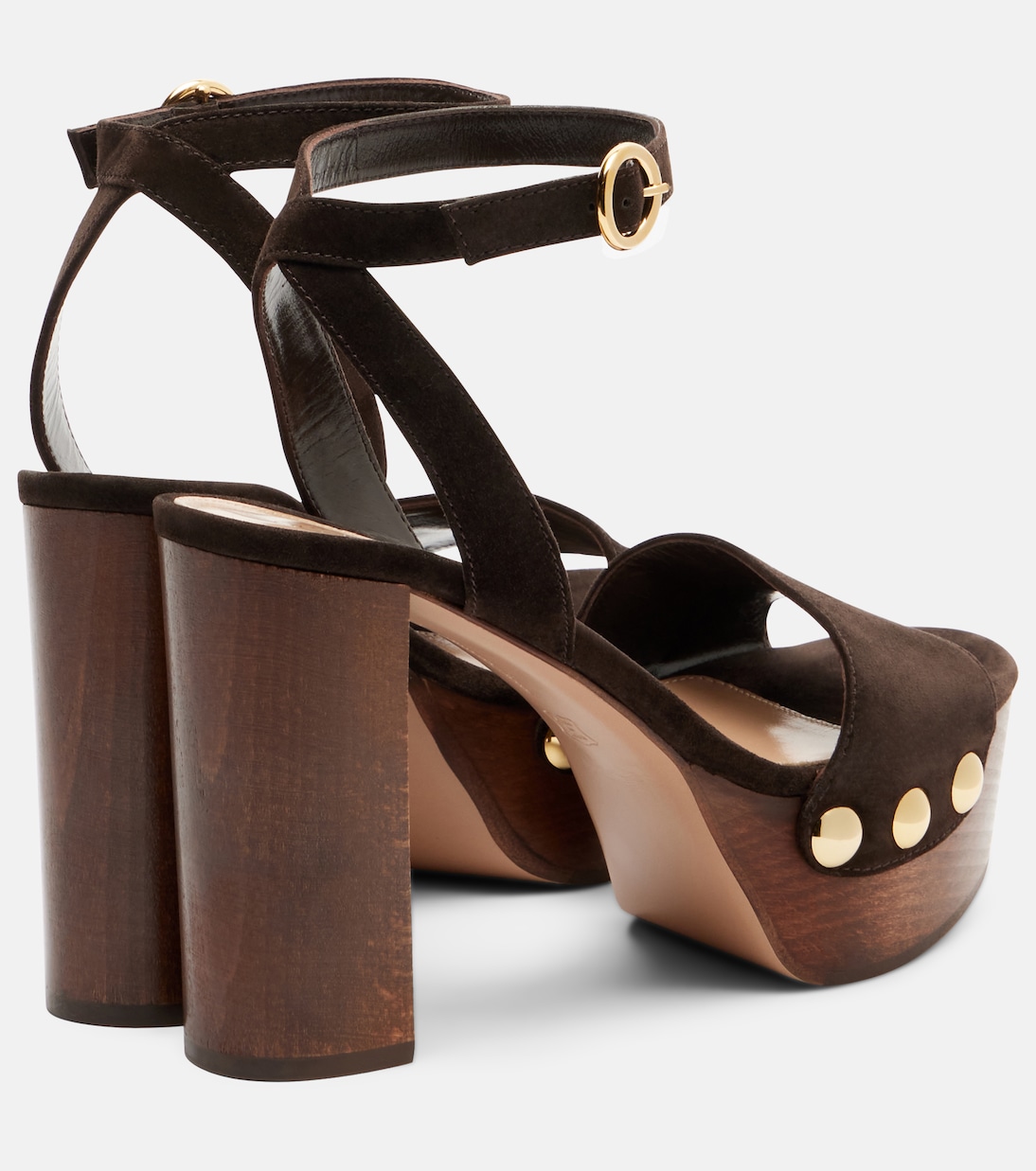 Ardéa studded suede platform sandals | Gianvito Rossi