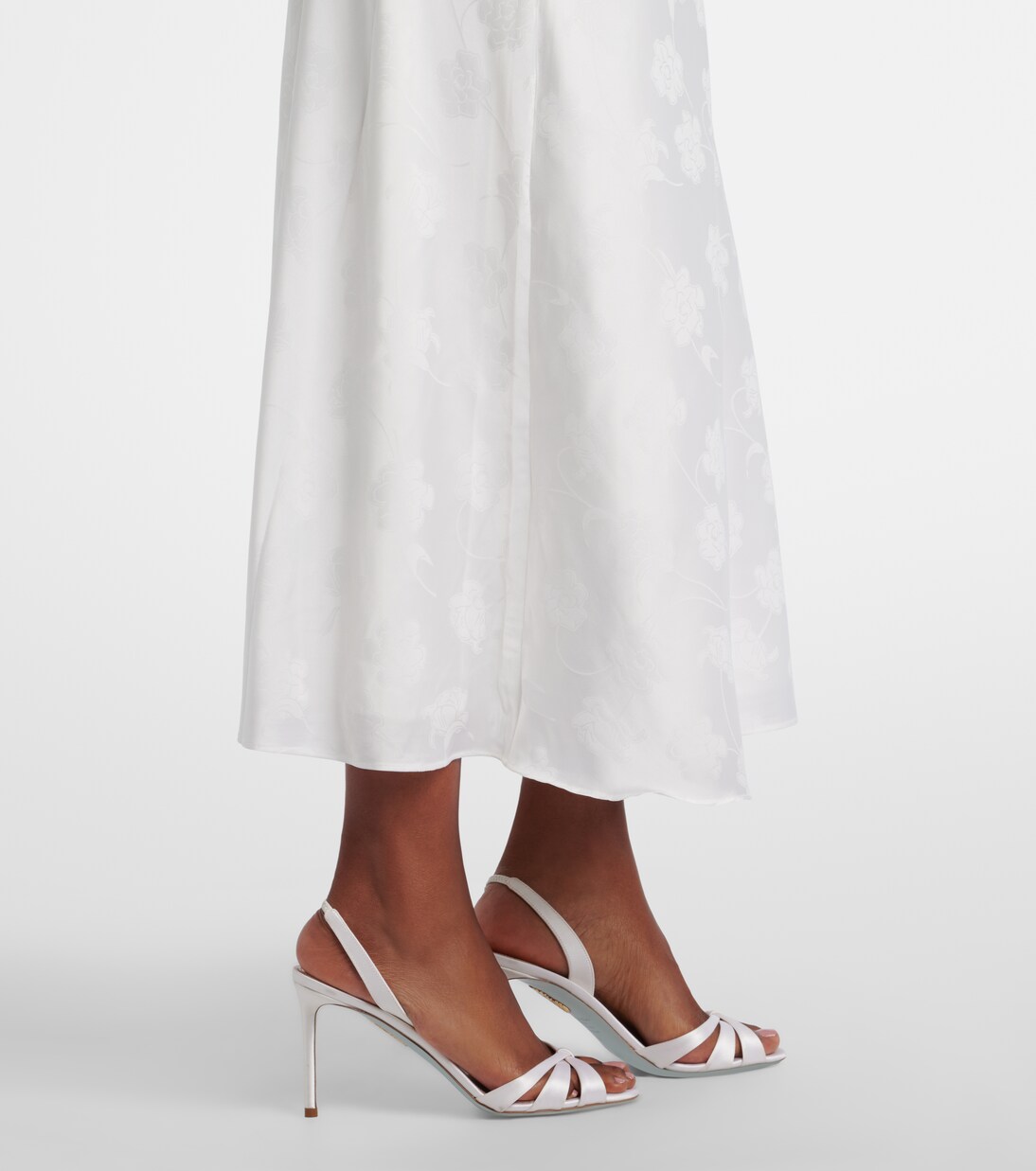 Bridal satin midi dress | Rotate
