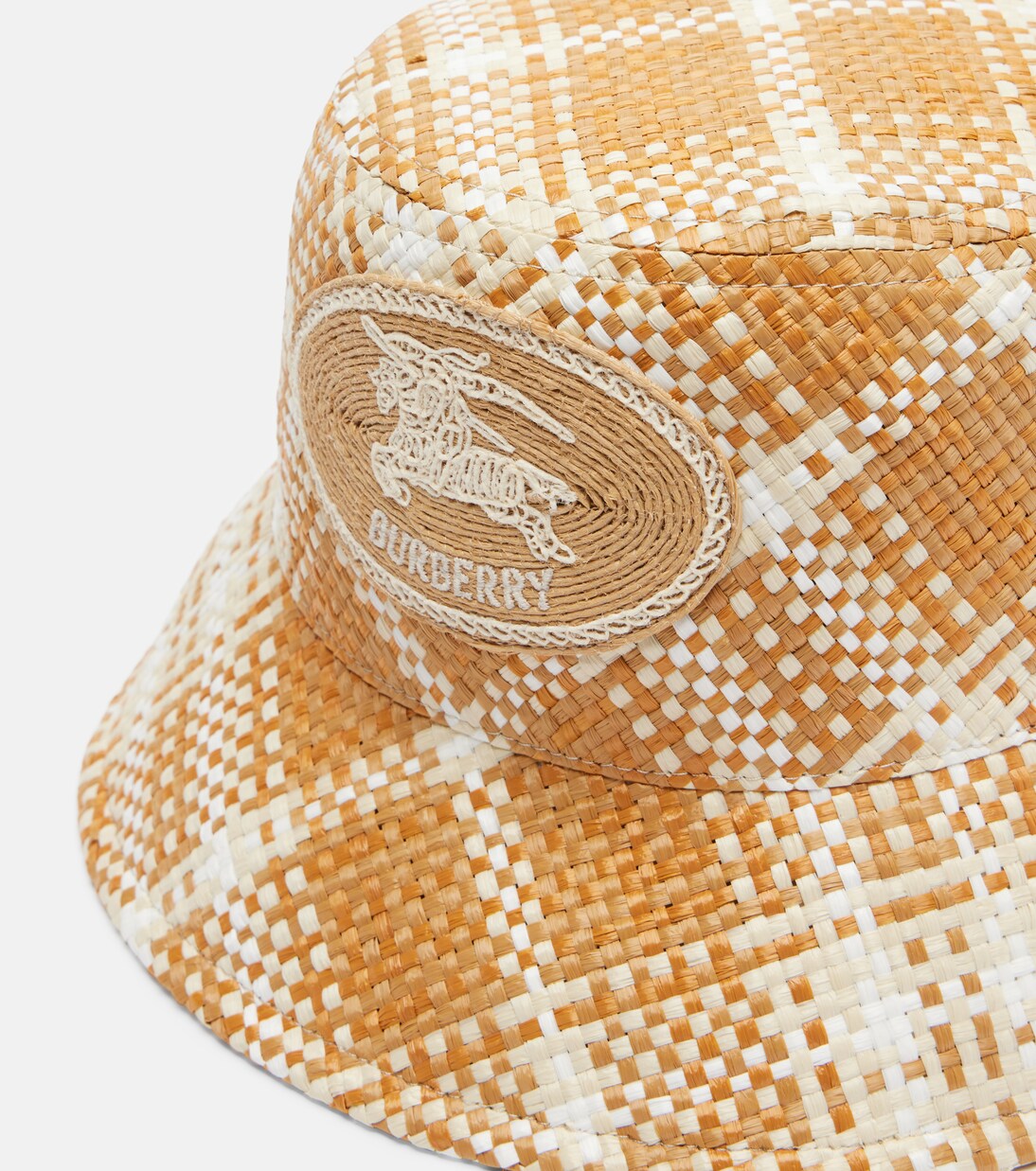 Raffia-effect bucket hat | Burberry