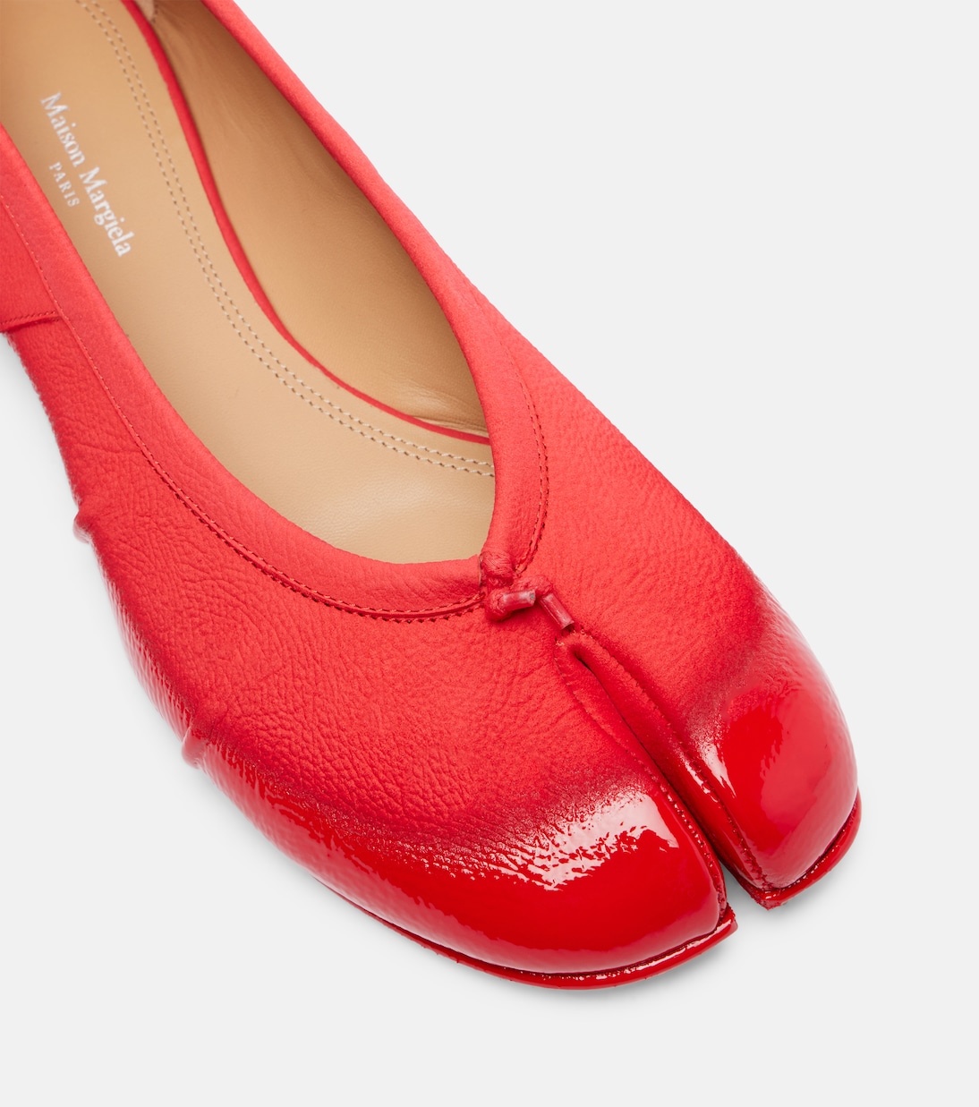 Tabi patent leather ballet flats | Maison Margiela