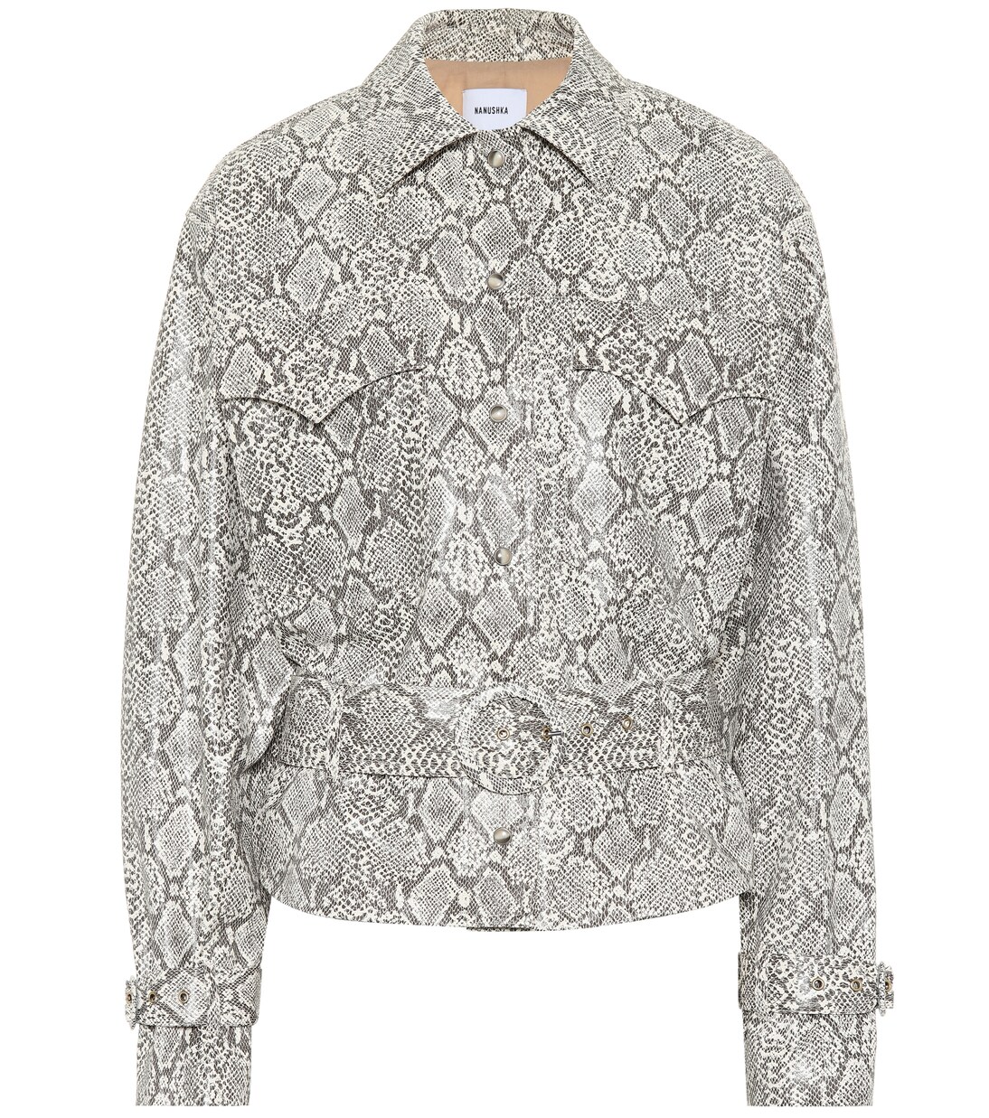 Iana faux snakeskin jacket | Nanushka