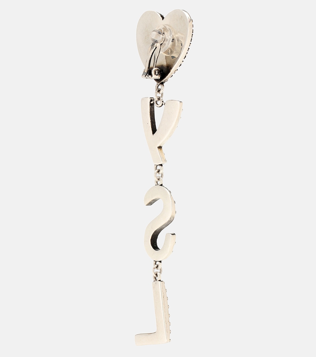 Orecchini YSL Saint Laurent con cuori decorati per uno stile giovane e audace