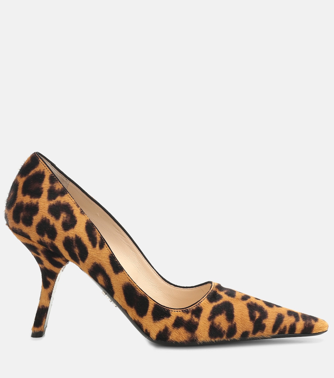 Escarpins imprimés en cuir façon poulain | Prada