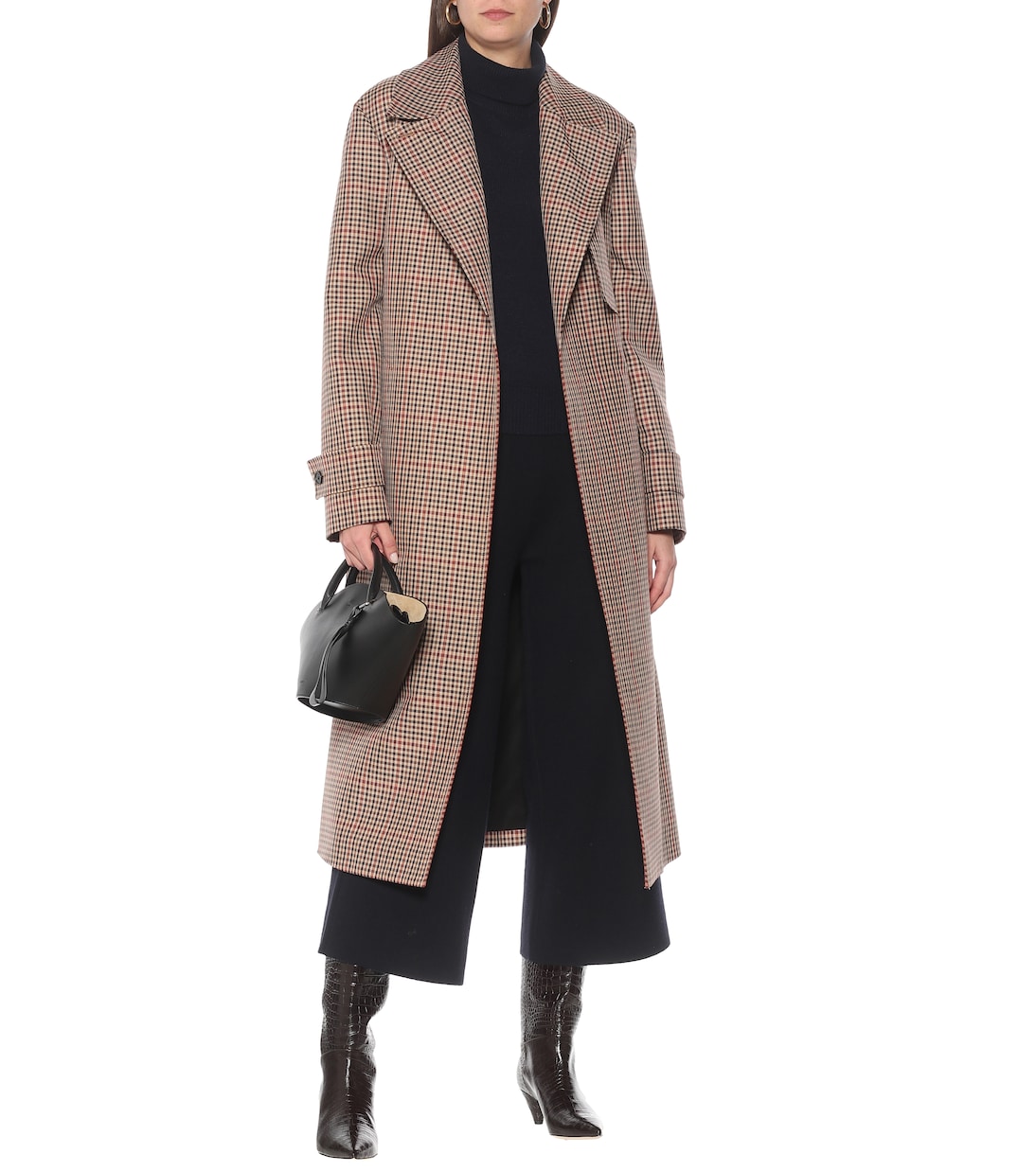 Trench Chasa a quadri in misto lana | Joseph