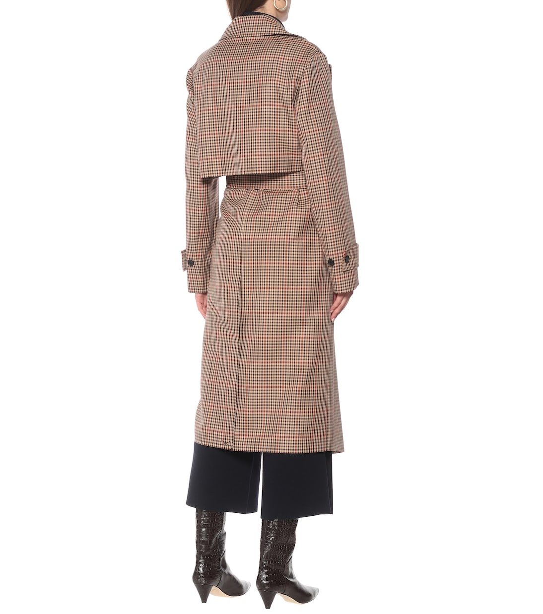 Trench Chasa a quadri in misto lana | Joseph