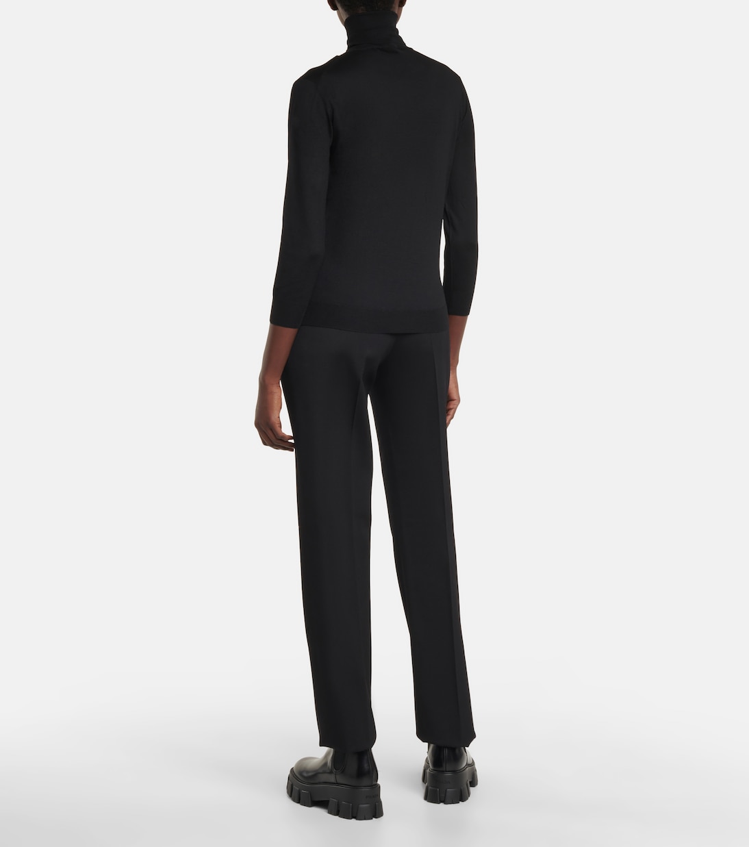 Rollkragenpullover aus Schurwolle | Prada