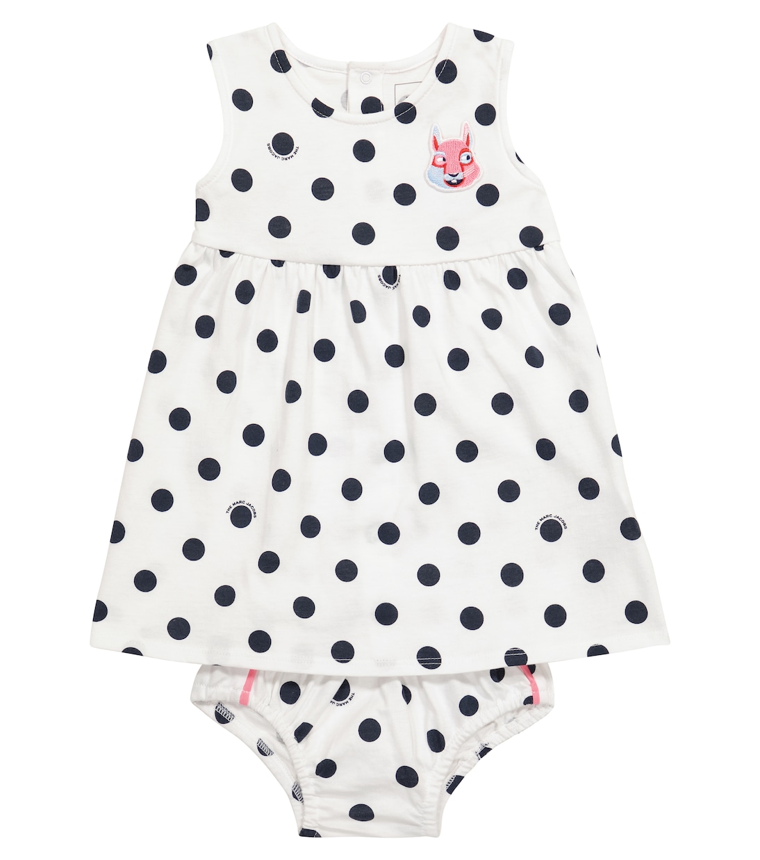 Baby polka-dot cotton dress and bloomers set | Marc Jacobs Kids